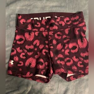 Under Armour Spandex. Maroon, leopard print. Size small.